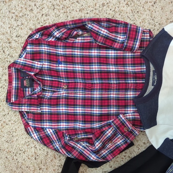 Lot of 4 Boys Long Sleeve shirts, Size 4/4T - Picture 4 of 5